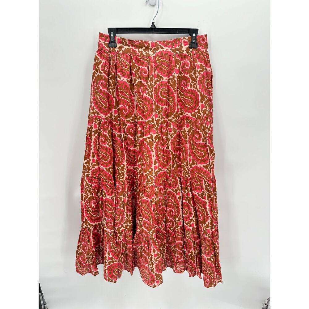 CLEOBELLA x Evereve NWT Jacinta Pink Brown Maxi Skirt with Pockets // M - Picture 5 of 14